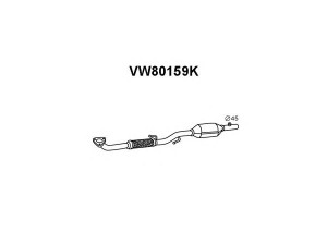 VENEPORTE VW80159K katalizatoriaus keitiklis 
 Išmetimo sistema -> Katalizatoriaus keitiklis