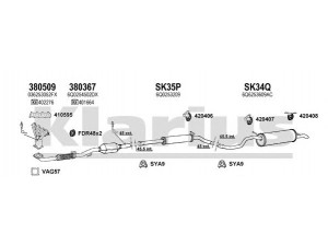 KLARIUS 780105U išmetimo sistema 
 Išmetimo sistema -> Išmetimo sistema, visa