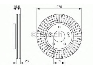 BOSCH 0 986 479 604 stabdžių diskas 
 Dviratė transporto priemonės -> Stabdžių sistema -> Stabdžių diskai / priedai
MR493 551, MR493551, MR510743, MR510965