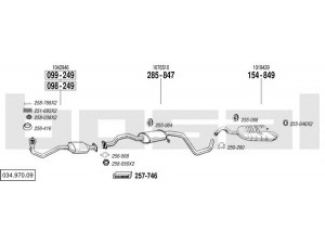 BOSAL 034.970.09 išmetimo sistema 
 Išmetimo sistema -> Išmetimo sistema, visa