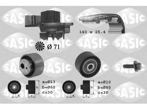 SASIC 3900010 vandens siurblio ir paskirstymo diržo komplektas 
 Aušinimo sistema -> Vandens siurblys/tarpiklis -> Vandens siurblys
1201C4+0831R7, 9569147388+9467626380