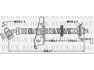 BORG & BECK BBH6803 stabdžių žarnelė 
 Stabdžių sistema -> Stabdžių žarnelės
SHB101190