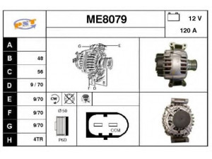 SNRA ME8079 kintamosios srovės generatorius
A0141541402