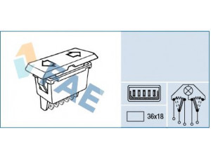 FAE 62640 jungiklis, lango pakėliklis 
 Vidaus įranga -> Elektrinis lango pakėliklis
96.048.371, 6552.67