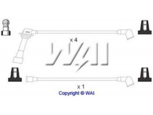 WAIglobal SL136 uždegimo laido komplektas