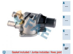 FAE 5339788 termostatas, aušinimo skystis 
 Aušinimo sistema -> Termostatas/tarpiklis -> Thermostat
60815681, 46546375