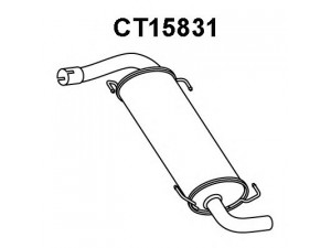 VENEPORTE CT15831 galinis duslintuvas 
 Išmetimo sistema -> Duslintuvas
1606604880, 1606609580, 1606619380