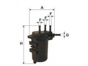 UNIFLUX FILTERS XN135 kuro filtras 
 Degalų tiekimo sistema -> Kuro filtras/korpusas
16400-00QAV, 16400-4U105, 16400-BC40A