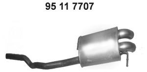 EBERSPÄCHER 95 11 7707 galinis duslintuvas 
 Išmetimo sistema -> Duslintuvas
7H0.253.609 AC, 7H0.253.609 J