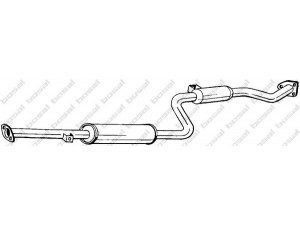 BOSAL 285-303 vidurinis duslintuvas 
 Išmetimo sistema -> Duslintuvas
MR 312905, XR 312905