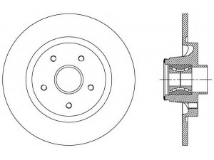 OPEN PARTS BDA2509.30 stabdžių diskas 
 Stabdžių sistema -> Diskinis stabdys -> Stabdžių diskas
432004327R, 8200381148