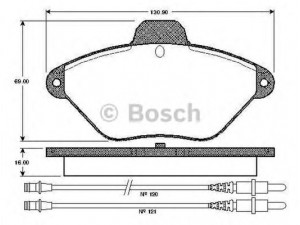 BOSCH 0 986 TB2 246 stabdžių trinkelių rinkinys, diskinis stabdys 
 Techninės priežiūros dalys -> Papildomas remontas
4251 13, 4251 57, 95 667 787, RP425157