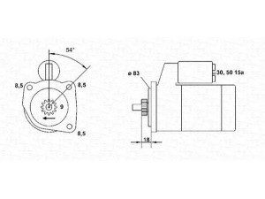 MAGNETI MARELLI 943251646010 starteris 
 Elektros įranga -> Starterio sistema -> Starteris
036911023E, 036911023G, 036911023GX
