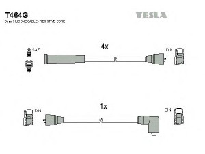TESLA T464G uždegimo laido komplektas 
 Kibirkšties / kaitinamasis uždegimas -> Uždegimo laidai/jungtys