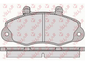 VILLAR 626.1059 stabdžių trinkelių rinkinys, diskinis stabdys 
 Techninės priežiūros dalys -> Papildomas remontas
1074971, 1301589