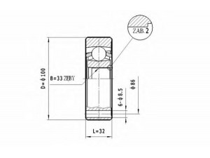 STATIM CW.046 jungčių komplektas, kardaninis velenas 
 Ratų pavara -> Sujungimai/komplektas
443498103