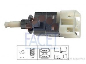 FACET 7.1206 stabdžių žibinto jungiklis 
 Stabdžių sistema -> Stabdžių žibinto jungiklis
A 001 545 21 09, A 001 545 21 09 28