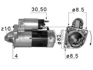 MESSMER 220580 starteris 
 Elektros įranga -> Starterio sistema -> Starteris
M001T30171, M001T30172, M001T30173