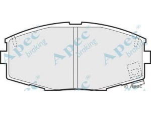 APEC braking PAD583 stabdžių trinkelių rinkinys, diskinis stabdys 
 Techninės priežiūros dalys -> Papildomas remontas
0446530070, 0449114210, 0449114230