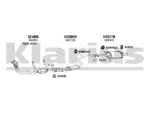 KLARIUS 960316U išmetimo sistema 
 Išmetimo sistema -> Išmetimo sistema, visa