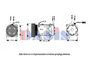 AKS DASIS 850499N kompresorius, oro kondicionierius 
 Oro kondicionavimas -> Kompresorius/dalys
6453Z4