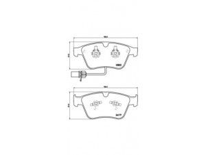 BREMBO P 05 003 stabdžių trinkelių rinkinys, diskinis stabdys 
 Techninės priežiūros dalys -> Papildomas remontas
3W0698151P