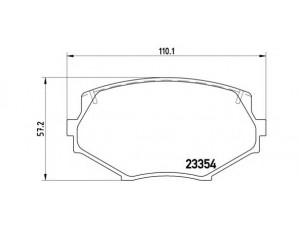 BREMBO P 49 020 stabdžių trinkelių rinkinys, diskinis stabdys 
 Techninės priežiūros dalys -> Papildomas remontas
NAY533232, NAY53323Z, NAY53323ZA