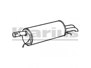 KLARIUS VW467A galinis duslintuvas 
 Išmetimo sistema -> Duslintuvas
3B0253609C, 3B0253609C, 3B0253609C
