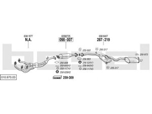 BOSAL 010.970.03 išmetimo sistema 
 Išmetimo sistema -> Išmetimo sistema, visa