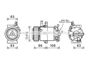 AVA QUALITY COOLING HYK395 kompresorius, oro kondicionierius 
 Oro kondicionavimas -> Kompresorius/dalys
977013X101