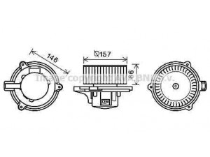 AVA QUALITY COOLING KA8250 elektrovariklis, vidinis pūtiklis 
 Šildymas / vėdinimas -> Orpūtė/dalys
971093E000