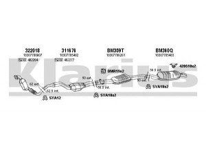 KLARIUS 060346U išmetimo sistema 
 Išmetimo sistema -> Išmetimo sistema, visa