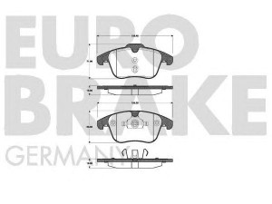 EUROBRAKE 5502222568 stabdžių trinkelių rinkinys, diskinis stabdys 
 Techninės priežiūros dalys -> Papildomas remontas
1379971, 1436498, 1437761, 1458247