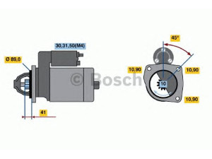 BOSCH 0 001 368 083 starteris 
 Elektros įranga -> Starterio sistema -> Starteris