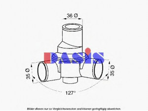 AKS DASIS 750741N termostatas, aušinimo skystis 
 Aušinimo sistema -> Termostatas/tarpiklis -> Thermostat