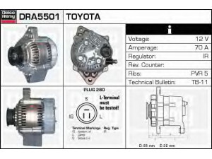 DELCO REMY DRA5501 kintamosios srovės generatorius 
 Elektros įranga -> Kint. sr. generatorius/dalys -> Kintamosios srovės generatorius
CHA33, 321-1167