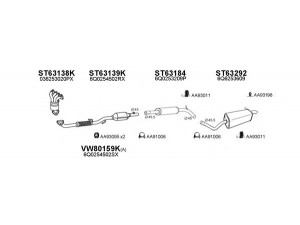 VENEPORTE 800625 išmetimo sistema 
 Išmetimo sistema -> Išmetimo sistema, visa