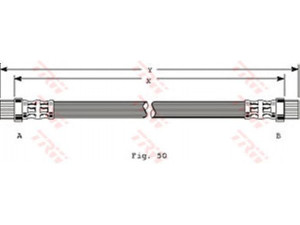 TRW PHA248 stabdžių žarnelė 
 Stabdžių sistema -> Stabdžių žarnelės
6025307607, 7704003957, 8200045573