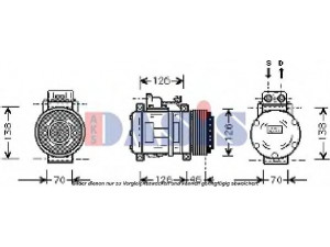 AKS DASIS 851402N kompresorius, oro kondicionierius 
 Oro kondicionavimas -> Kompresorius/dalys
0002301711, A0002301711