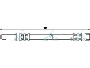APEC braking HOS3204 stabdžių žarnelė 
 Stabdžių sistema -> Stabdžių žarnelės
1044504, 7328444, 95VW2282BC, 7M0611776B