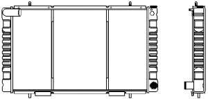 SAKURA  Automotive 1261-0303 radiatorius, variklio aušinimas