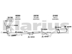 KLARIUS 780072E išmetimo sistema 
 Išmetimo sistema -> Išmetimo sistema, visa