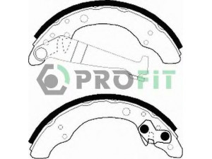 PROFIT 5001-0150 stabdžių trinkelių komplektas 
 Techninės priežiūros dalys -> Papildomas remontas
321698545, 331609525, 331609526