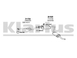 KLARIUS 330895E išmetimo sistema 
 Išmetimo sistema -> Išmetimo sistema, visa