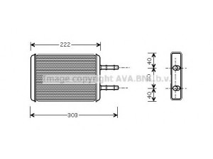 AVA QUALITY COOLING FD6355 šilumokaitis, salono šildymas 
 Šildymas / vėdinimas -> Šilumokaitis
1030575, 97VW18B539AA, F2UH18476BA