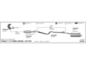 IMASAF 524000076 išmetimo sistema 
 Išmetimo sistema -> Išmetimo sistema, visa