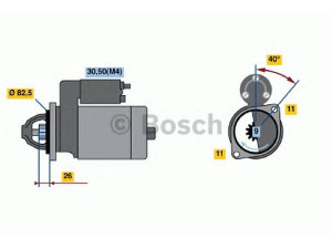 BOSCH 0 001 223 021 starteris
01182124, 01182382, 118 2124, 118 2382