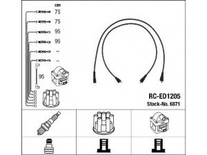 NGK 6871 uždegimo laido komplektas 
 Kibirkšties / kaitinamasis uždegimas -> Uždegimo laidai/jungtys
19901-87788-000