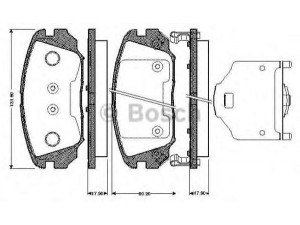 BOSCH 0 986 TB2 933 stabdžių trinkelių rinkinys, diskinis stabdys 
 Techninės priežiūros dalys -> Papildomas remontas
45022-SNB-E01, 581012CA20, 581013KA20