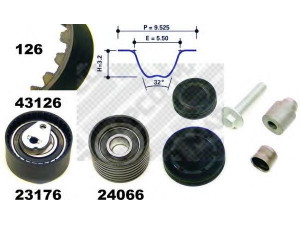 MAPCO 23136 paskirstymo diržo komplektas 
 Techninės priežiūros dalys -> Papildomas remontas
4410546, 4430895, 93160243, 93161481